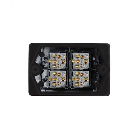 Puma -u00a0Switch Horizontal 4 Gang 10AX 250V~ IP66  Black x10 - PUSW4G66BK