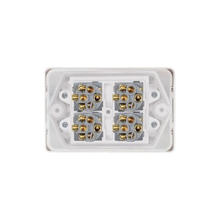 Puma -u00a0Switch Horizontal 4 Gang 10AX 250V~ IP66 Labelled FAN LIGHT HEAT HEAT  x10 - PUSW4G66FLHH