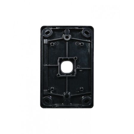 Puma - Switch Plate Vertical 1 Gang (Less Mech)  Black x10 - PUSWPV1GBK