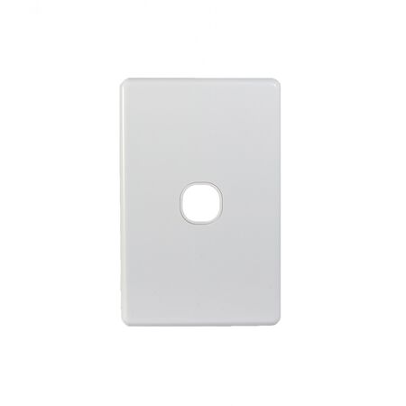 Puma - Switch Plate Vertical 1 Gang (Less Mech)  White x10 - PUSWPV1G