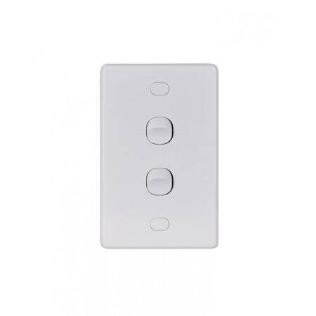 Puma - Switch Vertical 2 Gang 10AX/16A 250V Vandal Proof  x10 - PUSWV2GVP