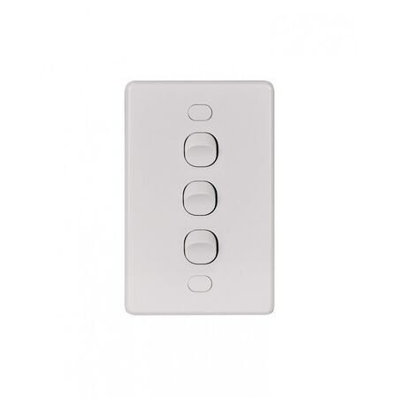 Puma - Switch Vertical 3 Gang 10AX/16A 250V Vandal Proof  x10 - PUSWV3GVP