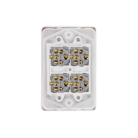 Puma -u00a0Switch Vertical 4 Gang 10AX 250V~ IP66 Labelled FAN LIGHT HEAT HEAT  x10 - PUSWV4G66FLHH