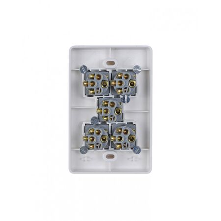 Puma - Switch Vertical 5 Gang 10AX/16A 250V Vandal Proof  x5 - PUSWV5GVP