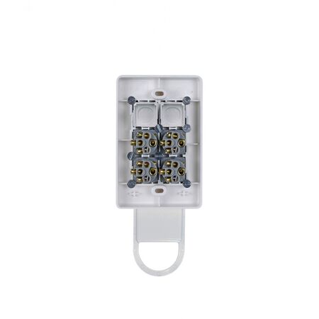 Puma -u00a0Switch Key Tag Vertical 6 Gang Grid With 4 10AX 16A 250V Switches and 2 Blank Plugs With Non Removeable Cover Vandal Proof  x5 - PUSWV6GKT4