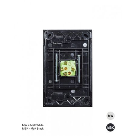 Clouded Leopard - Switch Vertical 1 Gang 16AX/20A 250V  Matt White x10 - CLSWV1GMW