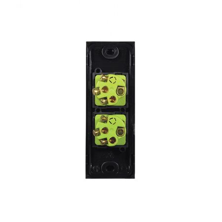 Clouded Leopard -Switch Vertical Architrave 2 Gang 10AX 16A 250V  Matt Black x10 - CLSWVA2GMBK