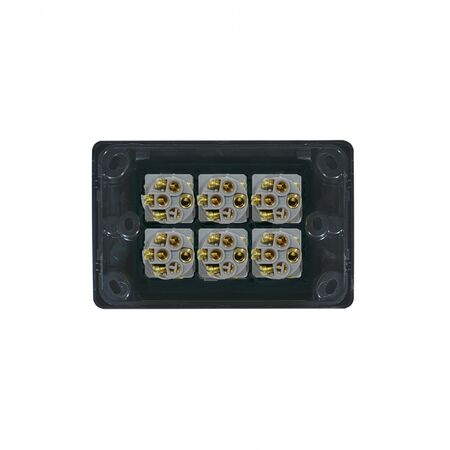 Cougar - Switch Horizontal 6 Gang 10AX/16A 250V~  White x5 - COSW6G