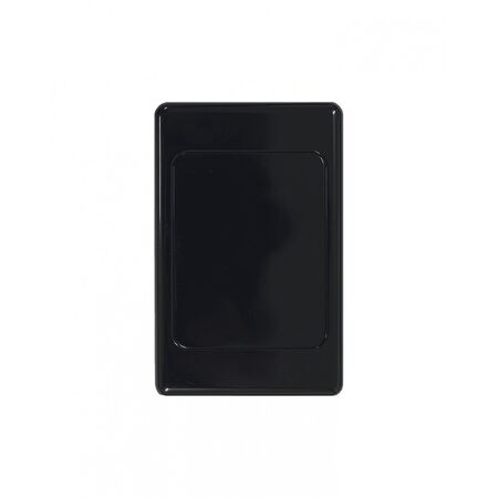 Blank Plate with Clip On Surround  Black  x10 - COSWPVXGBK