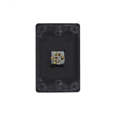 Cougar -u00a0Switch Vertical 1 Gang 10AX/16A 250V~  Black x10 - COSWV1GBK