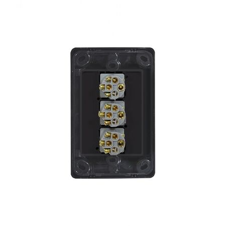 Cougar - Switch Vertical 3 Gang 10AX/16A 250V~  White x10 - COSWV3G