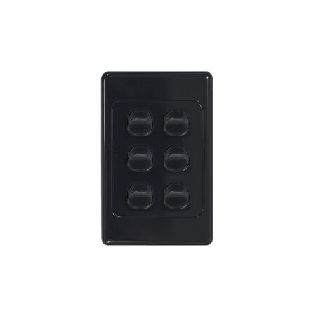 Cougar - Switch Vertical 6 Gang 10AX/16A 250V~  White x5 - COSWV6G