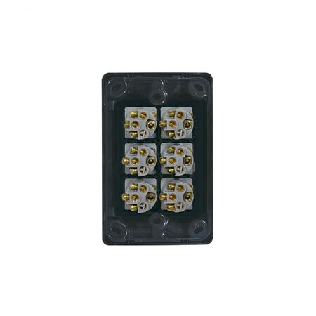Cougar - Switch Vertical 6 Gang 10AX/16A 250V~  White x5 - COSWV6G