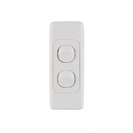 Cougar -u00a0Switch 2 Gang Vertical Architrave  x10 - COSWVA2G