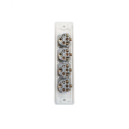 Cougar -u00a0Architrave Switch Vertical 4 Gang, 10AX/16A 250V~  White x10 - COSWVA4G
