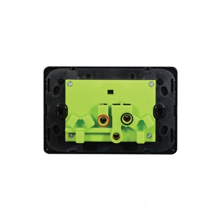 Flat Cat - Power Point Switched 2 Gang 10A 250V~  Black x10 - FLPP2GBK