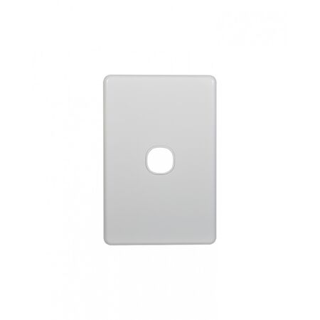 Flat Cat -u00a0Switch Horizontal 1 Gangu00a010AX/16A 250V~  White x10 - FLSW1G