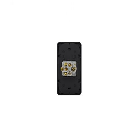 Flat Cat -u00a0Switch Vertical Architrave 1 Gang 10AX 16A 250V  Black  x10 - FLSWVA1GBK