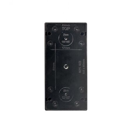 Hippo -u00a0Isolator Switch 40A 440V 3 Pole Large  Black x1 - HPISWL340BK
