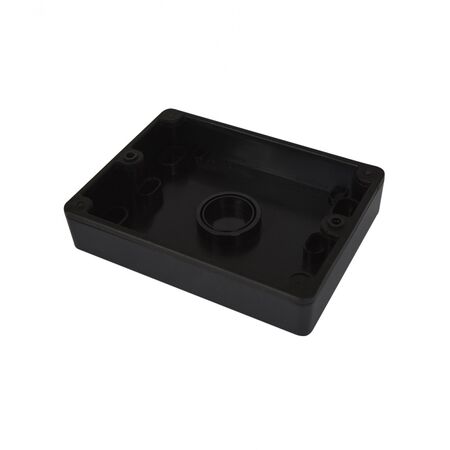 Double Outdoor Weatherproof Power Point Base Only Shallow  Grey x5 - HPPP2GBS