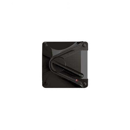 Hippo - Switch Surface Weatherproof Outdoor Cover Mounted IP66 20A 250V Double Pole Grey  Black x1 - HPSSWCDP220BK