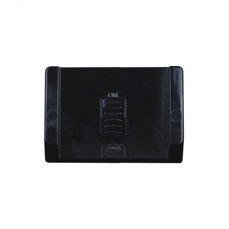 Hippo -u00a0Switch Weatherproof Single For Outdoor Use IP66 16AX 20A 250V with Large Back Box  Black x1 - HPSW1GLBK