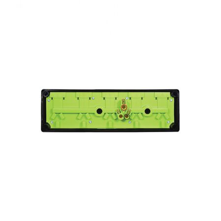 Leopard -u00a0Power Point Switched 5u00a0Gang Double Pole 10A 250V Fits Standard 84mm Mounting Centres  Black x1 - LEBIG5BK