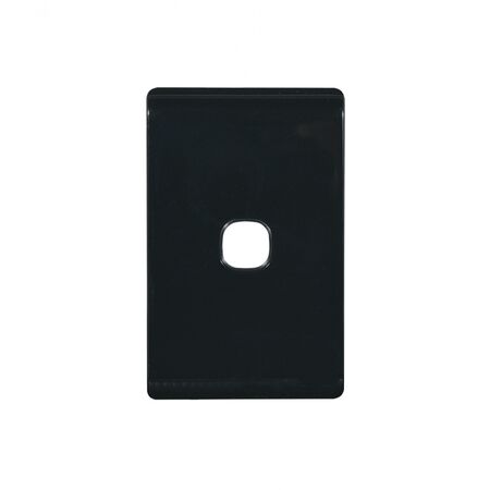 Leopard - Switch Plate Vertical 1 Gang (Less Mech)  White x10 - LESWPV1G