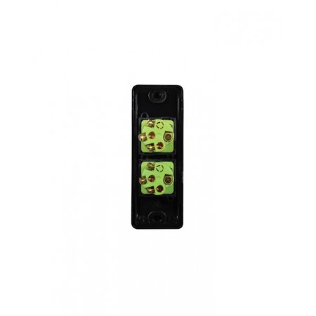 Leopard - Switch Vertical Architrave 2 Gang, 16AX/20A 250V~  White x10 - LESWVA2G