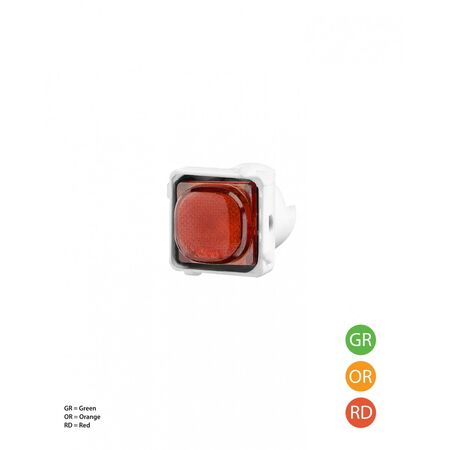 Meerkat -u00a0Neon Indicator Mechanism 24V~  Red x5 - MENRD24