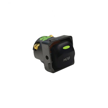 Switch Mechanism 32A 250V~ Cat's Eye (Labelled Hob)  Black x5 - MESW32CHOBBK