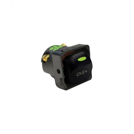 Meerket -u00a0Switch Mechanism 32A 250V~ Cat's Eye (Labelled Oven)  White x5 - MESW32COVEN