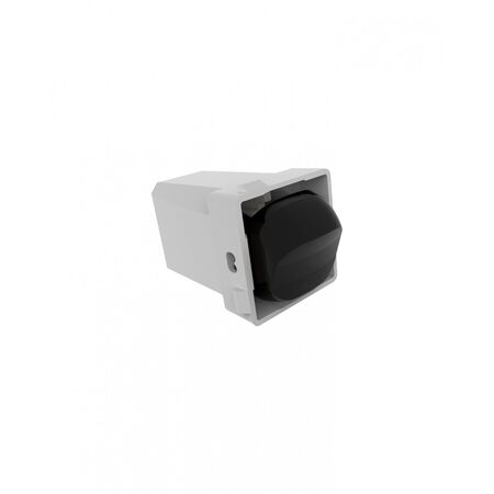 Meerkat -u00a0Switch Mechanism 3-Position 10AX/16A 250V~ Cat's Eye  Matt Black  x4 - MESWC3MBK