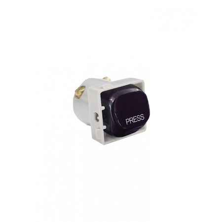 Meerkat -u00a0Switch Mechanism Bell Press Return 10AX/16A 250V~ Cat's Eye  Black x5 - MESWCBPRBK