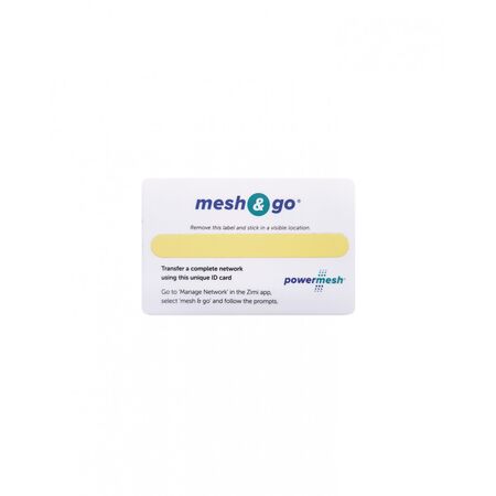 Powermesh -u00a0Mesh & Go ZIMI Card 5 Pack for Powermesh  x5 - PMCARD5PK