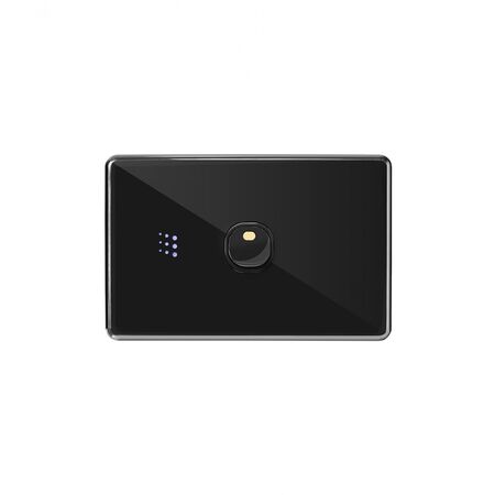 Powermesh -u00a0Multi Purpose Switch 1 Button Horizontalu00a0Maxu00a05AX total, 220-240V 50Hz, 2 or 3 wire auto-sensing (Formerlyu00a0PMPUSWMP1G)  Black x1 - PMMPS1HBK