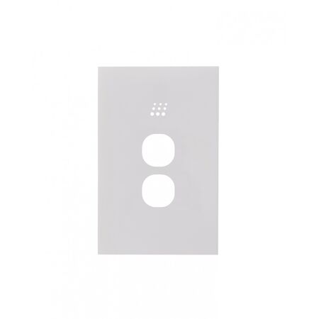 Powermesh -u00a0Multi Purpose Switch 2 Button Maxu00a05AX total, 220-240V 50Hz, 2 or 3 wire auto-sensing (Formerlyu00a0PMPUSWMPV2G)  Clouded Leopard Matt White Cover - PMMPS2CLCMW