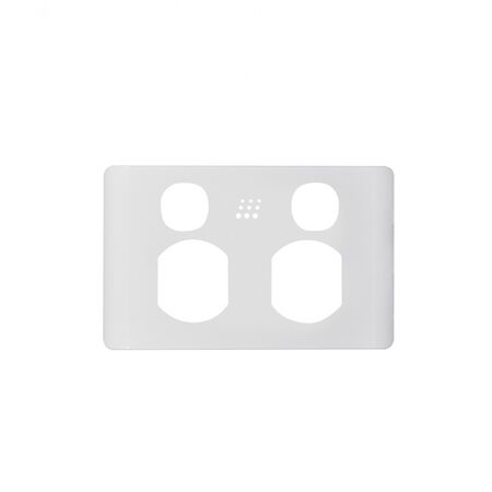 Powermesh - Double Power Point, Switched 2 Gang, 10A 250Vu00a0(formerlyu00a0PMPUPP2GS)  Leopard White Cover x1 - PMPPLEC