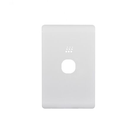 Powermesh - Switch/Dimmer, Vertical/Horizontal, 1 Gang, 10AX 240V, Powermesh Enabled  Leopard White Cover x1 - PMPUSWV1GLEC