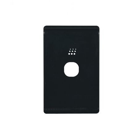 Powermesh - Switch/Dimmer, Vertical/Horizontal, 1 Gang, 10AX 240V, Powermesh Enabled  Leopard Black Cover x1 - PMPUSWV1GLECBK