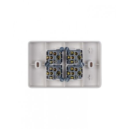 Puma - Switch Horizontal 4 Gang 10AX/16A 250V Vandal Proof  x10 - PUSW4GVP