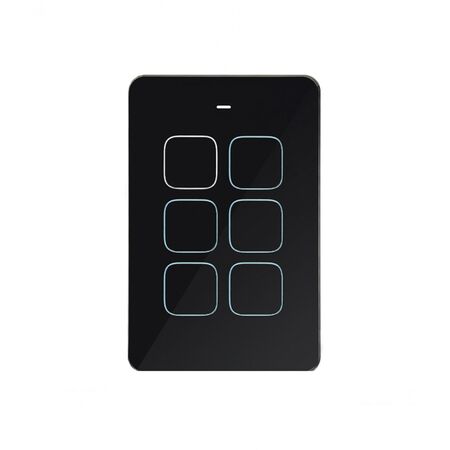 Senoa -u00a0Multi Purpose Switch 6 Button  Black x1 - SENMPS6BK