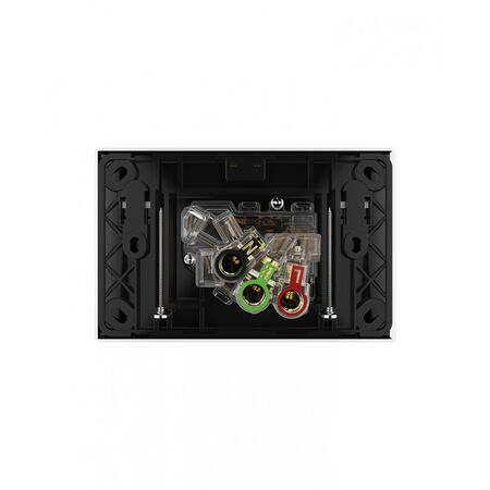 Snow Leopard - Power Point Switched 1 Gang 10A 250V~, White Cover, White Grid  White/White x10 - SNPP1GWW