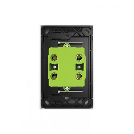 Snow Leopard - Switch Oven 45A 250V~ Double Pole, White Cover, White Grid  Black/Black x5 - SNSWDPOV45BB