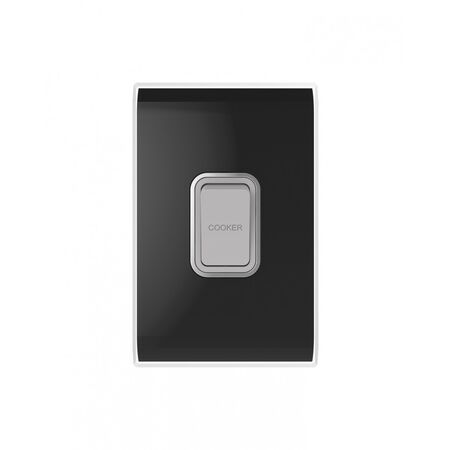 Snow Leopard - Switch Oven 45A 250V~ Double Pole, White Cover, White Grid  White x5 - SNSWDPOV45WW