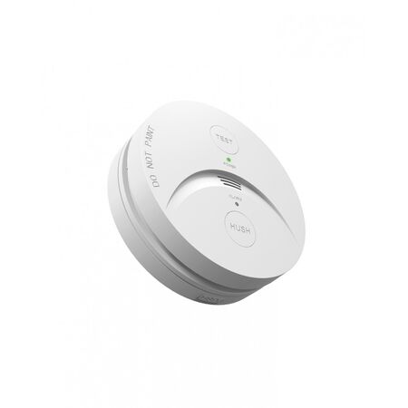 Bear -u00a0Smoke Alarm Photoelectric 240V AC 10Yr Lithium Battery Wireless Ready 4 Terminals  White x1 - BESMOKEY10