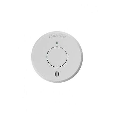 Bear -u00a0Smoke Alarm with Wireless Interconnect Photoelectric Surface Mount Non Removable 3V DC Lithium 10 Year Battery Powered Only  x1 - BESMOKEY10BW