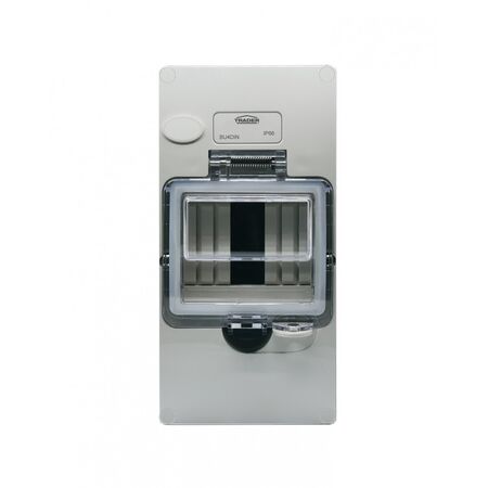 Buffalo -u00a0Enclosure DIN 4 Pole IP66, Less Back Box  x1 - BU4DINLE