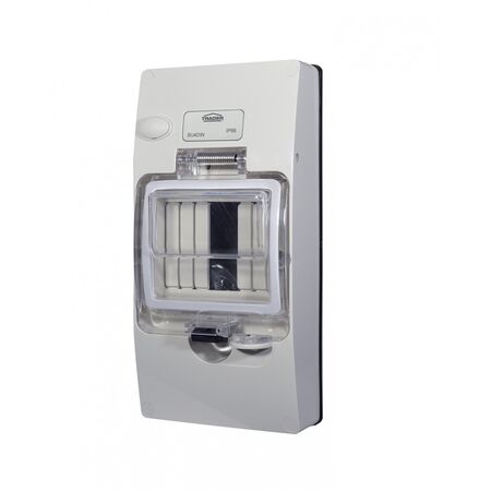 Buffalo -u00a0Enclosure DIN 4 Pole IP66, Less Back Box  x1 - BU4DINLE