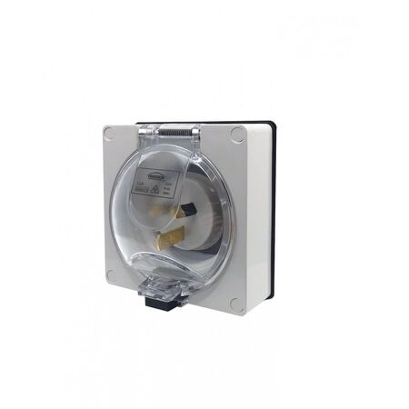 Buffalo -u00a0Appliance Inlet IP66 15A 250V~ 3 Flat Pin, Less Enclosure  x1 - BUAI315LE